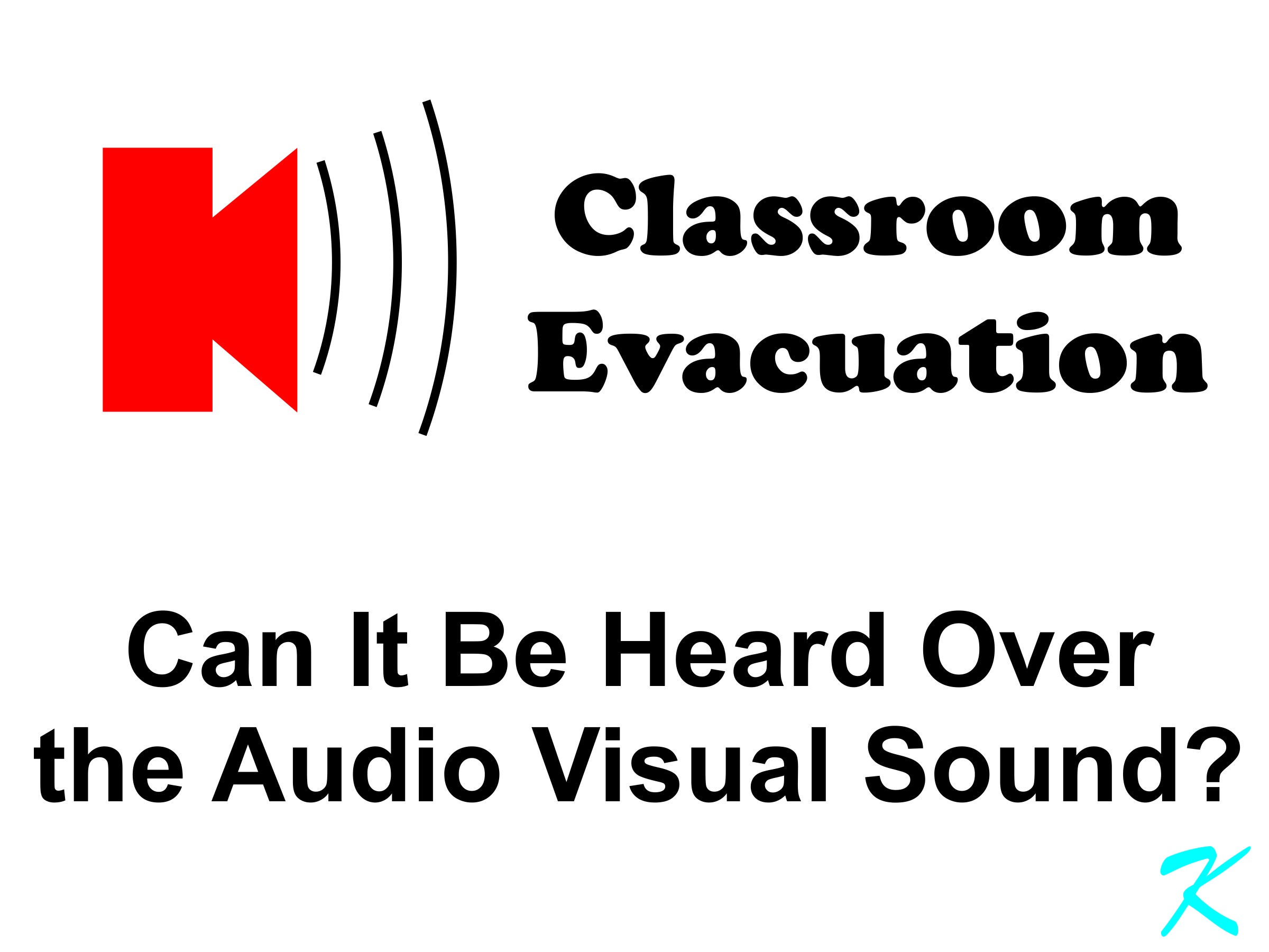 In a school, if the fire alarms are not as loud as the Audio / Visual system, the AV system should be shut down during a fire alarm. Whether or not the law says you have to, if the students can't hear the alarm, there's a problem.