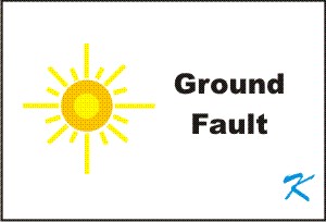 The ground fault light is a good indicator that there is trouble, but not a good troubleshooting tool.
