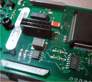 Printed Circuit Board with Surface Mount Devcies and Pin Through Hole devices