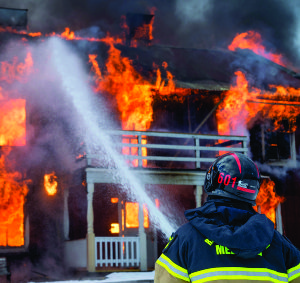 Given even a few minutes, a house fire can get out of control, burning everything